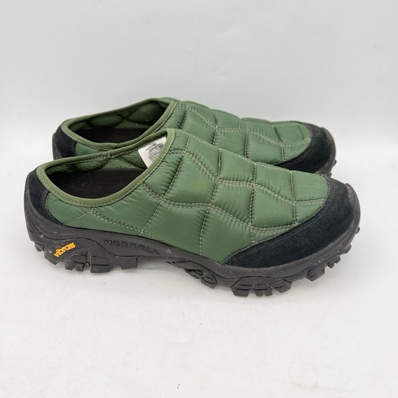 Merrell Other - Merrell Moab 2 Quilted Slide 1TRL Viridian Green Men's 8 Hiking Mule Vibram EUC